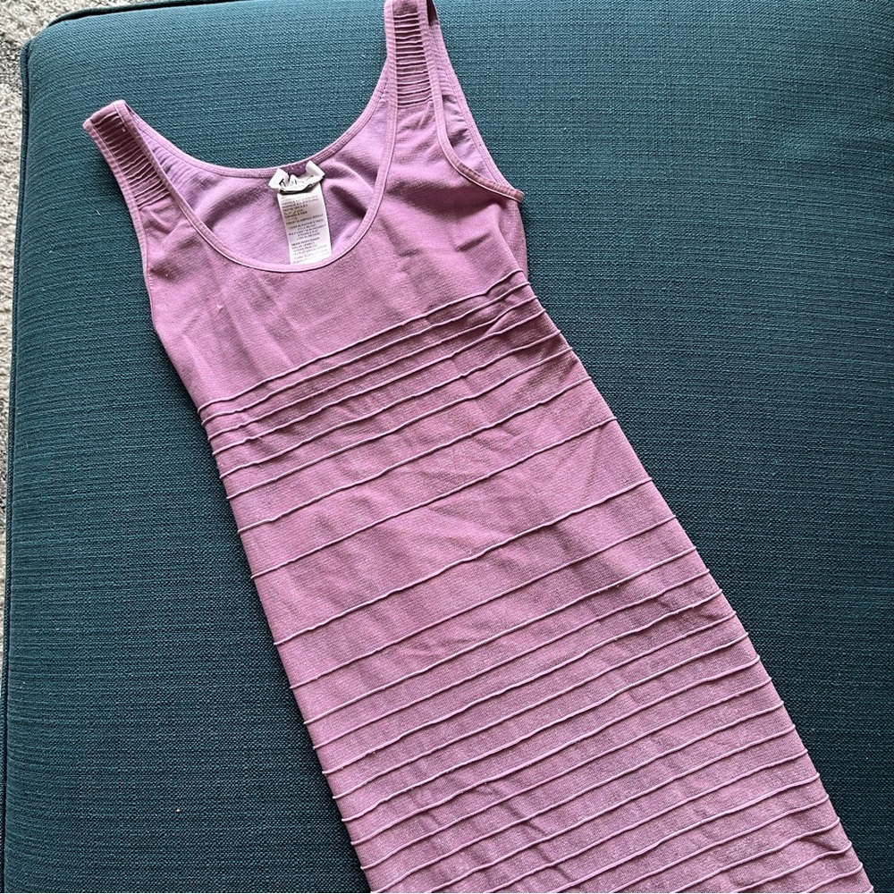 Purple Bebe Dresses Cutout Bodycon Tank Dress